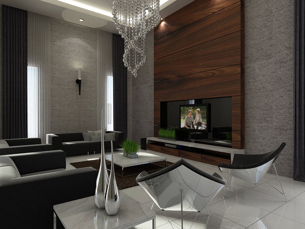 Design Tv Feature Wall Design Living Room Design JB Johor Bahru Design ...