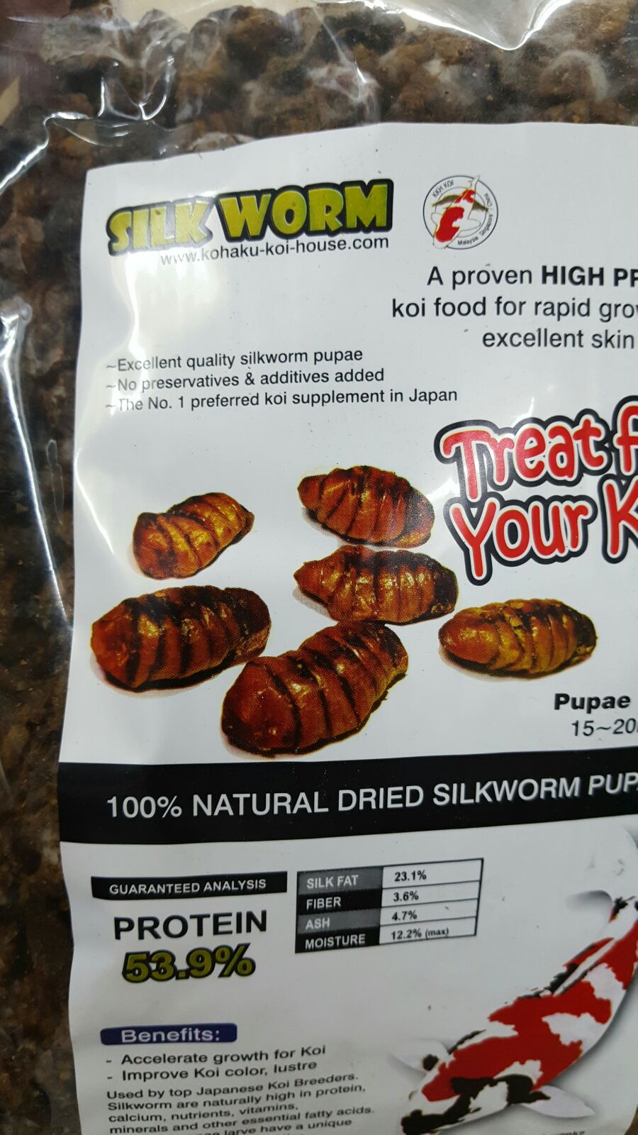 natural high protein food for koi