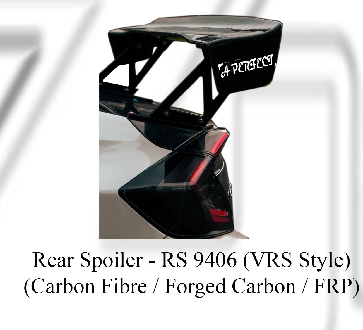 Honda Civic FC 2015 VRS Style Rear Spoiler (Carbon Fibre / F