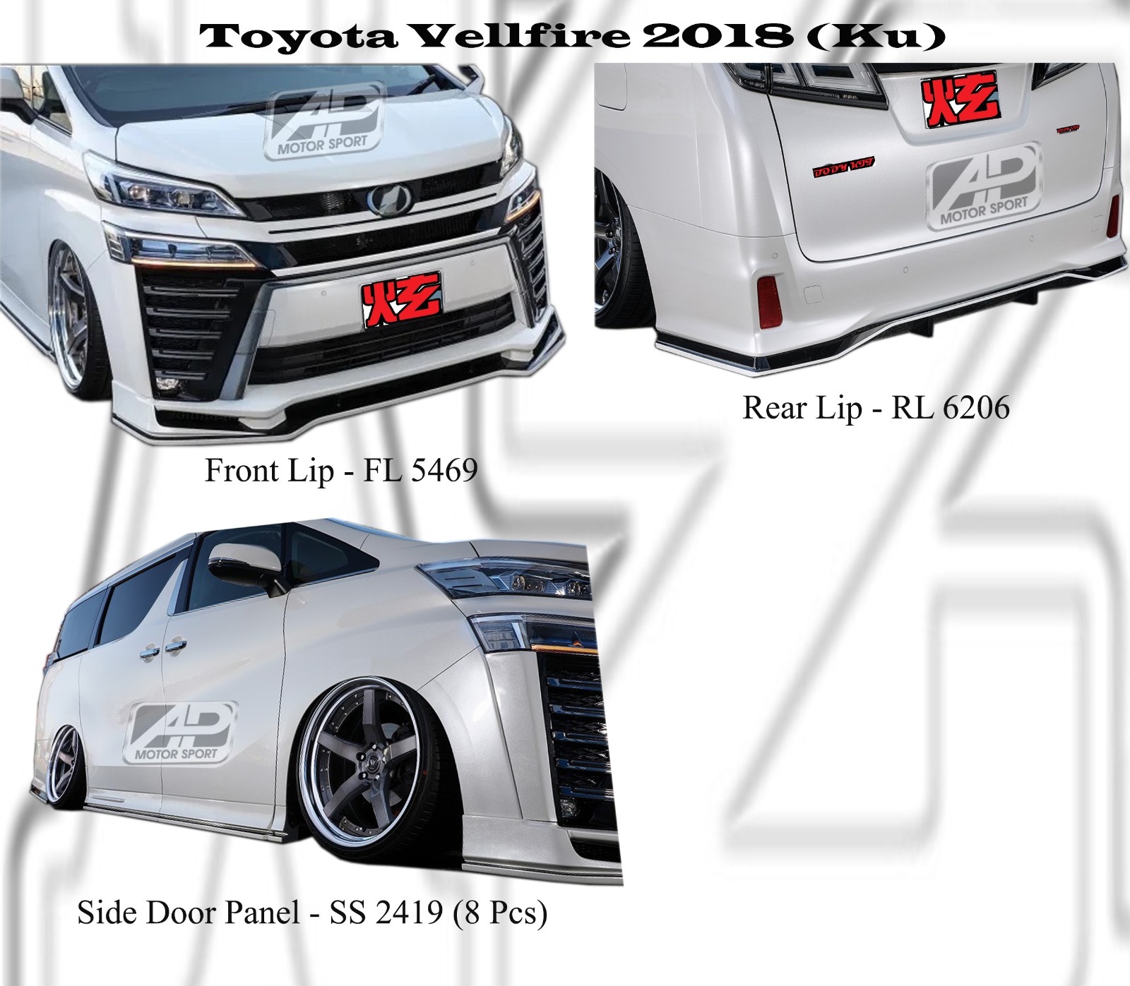Toyota Vellfire 2018 Ku Style Bodykits 