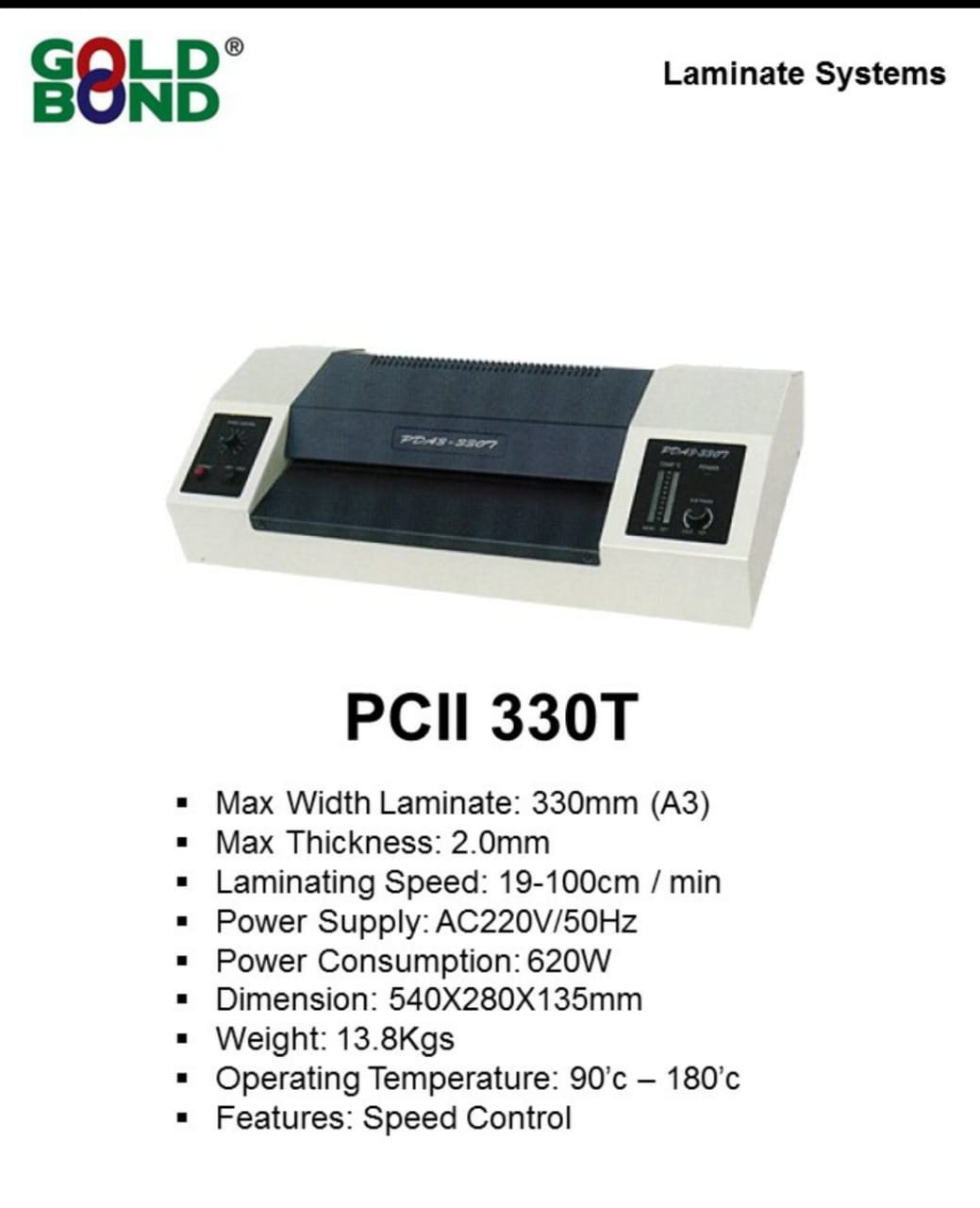 Laminator PCII330T