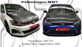 Volkswagen MK7 Front Bonnet (Carbon Fibre / Forged Carbon / FRP Material) 