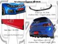 Volkswagen MK6 Front Lip, Side Skirt, Rear Diffuser (Carbon Fibre / Forged Carbon / FRP Material) 