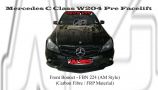Mercedes C Class W204 Pre Facelift Front Bonnet (Carbon Fibre / Forged Carbon / FRP Material) 