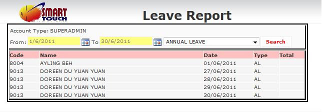 leave report