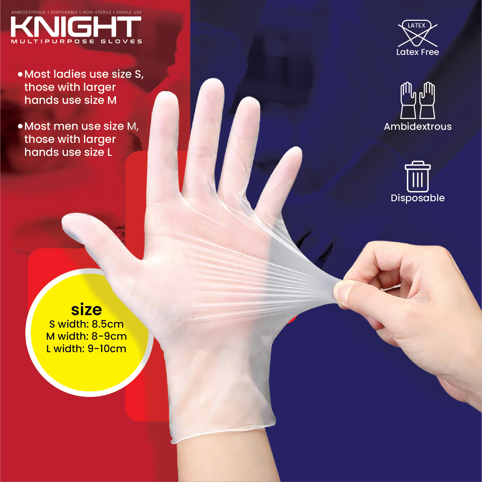 Selangorkuala Lumpur Klpuchong Puritex Powder Free Disposable Vinyl Glove 50pcs Disposable 2837