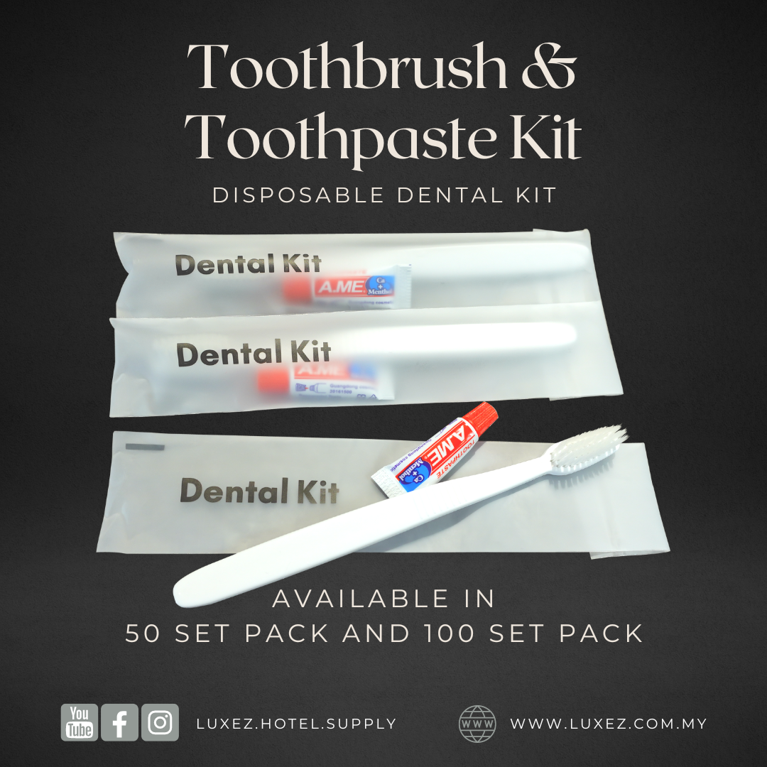 hotel amenities dental kit toothbrush toothpaste dispoable toiletries