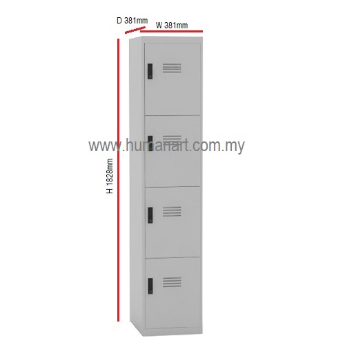 Selangor Kuala Lumpur KL Petaling Jaya 4 COMPARTMENT STEEL LOCKER