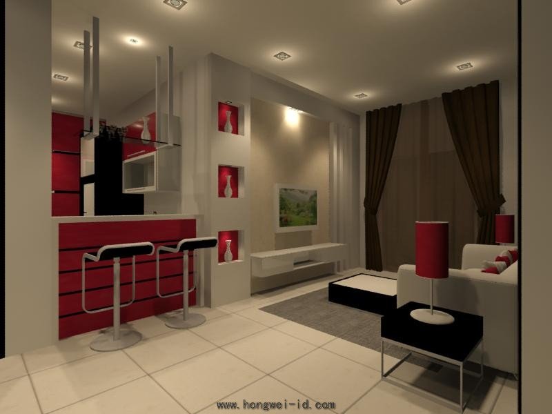 Living Hall  Interior Design   Residential Living And Dining Johor  