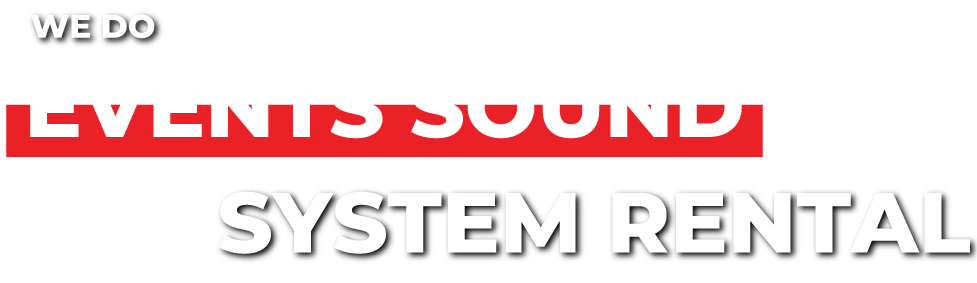 Event sound system rental