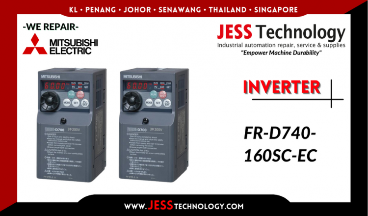 Repair MITSUBISHI ELECTRIC INVERTER FR-D740-160SC-EC Malaysia, Singapore, Indonesia, Thailand