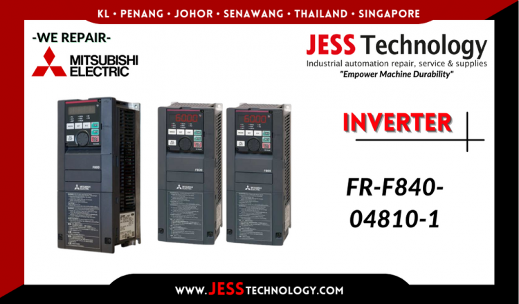 Repair MITSUBISHI ELECTRIC INVERTER FR-F840-04810-1 Malaysia, Singapore, Indonesia, Thailand