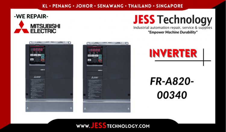 Repair MITSUBISHI ELECTRIC INVERTER FR-A820-00340 Malaysia, Singapore, Indonesia, Thailand