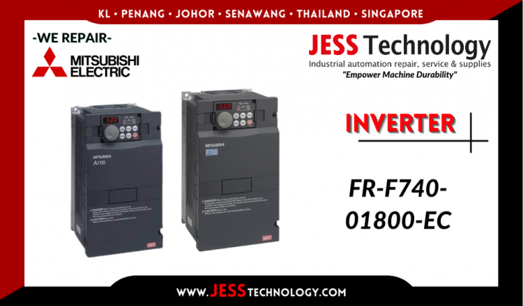 Repair MITSUBISHI ELECTRIC INVERTER FR-F740-01800-EC Malaysia, Singapore, Indonesia, Thailand