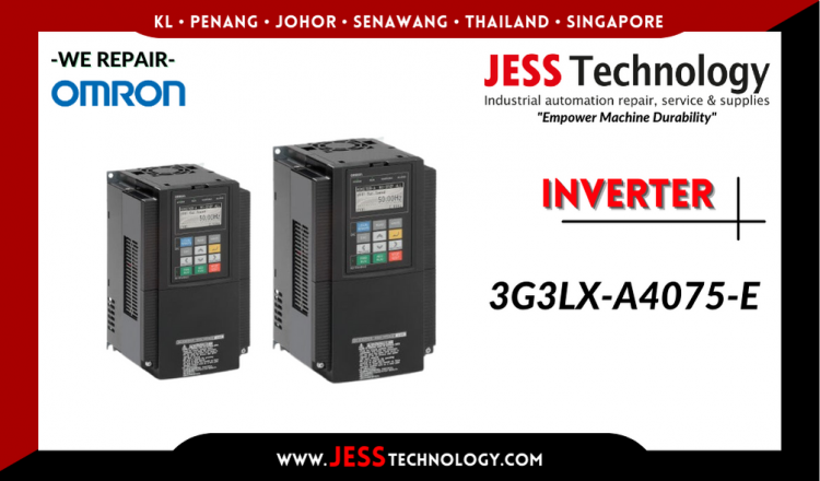 Repair OMRON INVERTER 3G3LX-A4075-E Malaysia, Singapore, Indonesia, Thailand