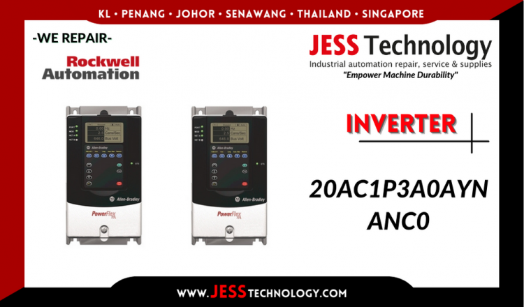 Repair ROCKWELL AUTOMATION INVERTER 20AC1P3A0AYNANC0 Malaysia, Singapore, Indonesia, Thailand