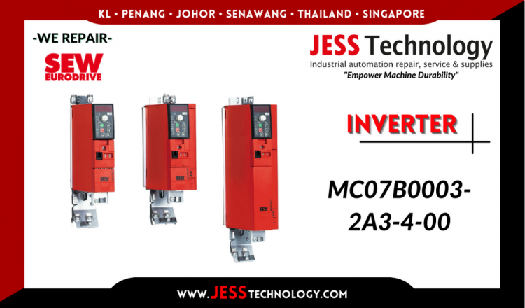 Repair SEW-EURODRIVE INVERTER MC07B0003-2A3-4-00 Malaysia, Singapore, Indonesia, Thailand