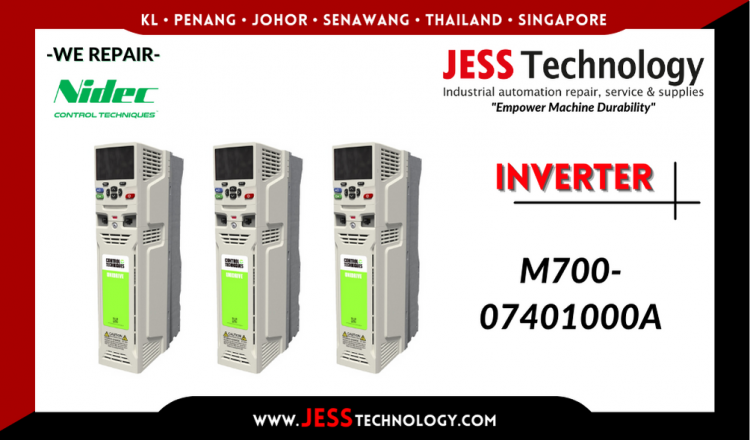 Repair NIDEC INVERTER M700-07401000A Malaysia, Singapore, Indonesia, Thailand