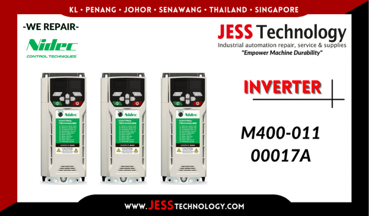 Repair NIDEC INVERTER M400-011 00017A Malaysia, Singapore, Indonesia, Thailand