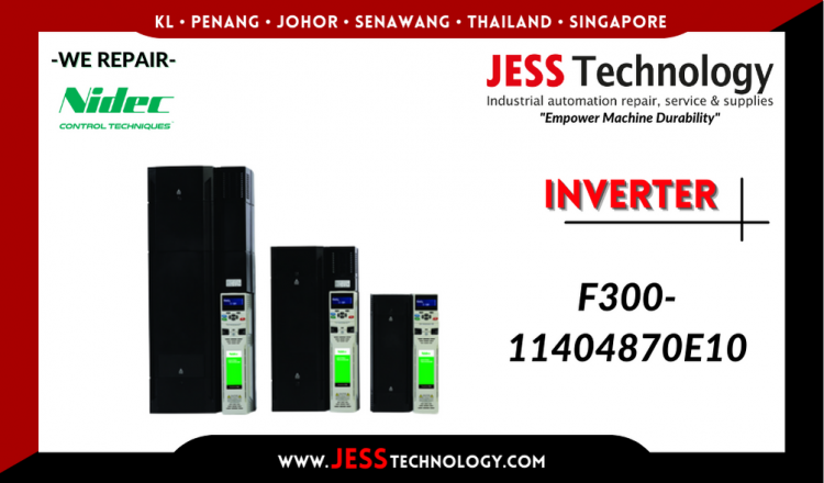 Repair NIDEC INVERTER F300-11404870E10 Malaysia, Singapore, Indonesia, Thailand