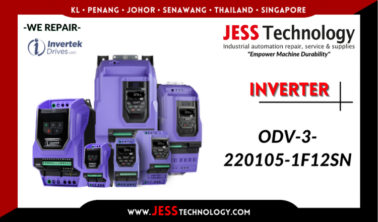 Repair INVERTEK INVERTER ODV-3-220105-1F12SN Malaysia, Singapore, Indonesia, Thailand