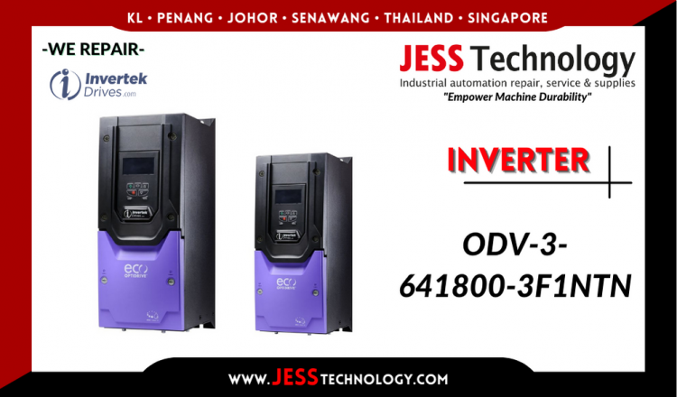Repair INVERTEK INVERTER ODV-3-641800-3F1NTN Malaysia, Singapore, Indonesia, Thailand