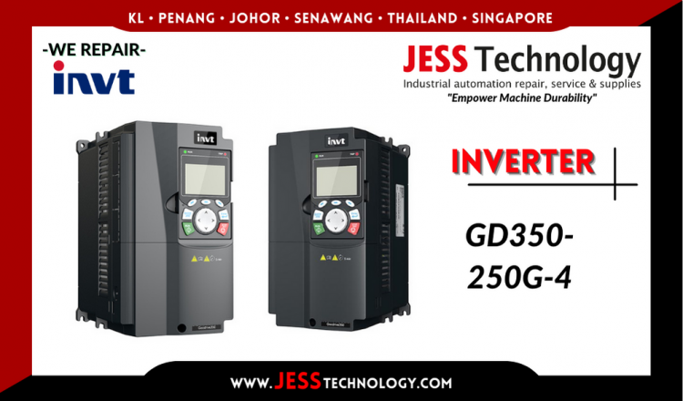 Repair INVT INVERTER GD350-250G-4 Malaysia, Singapore, Indonesia, Thailand