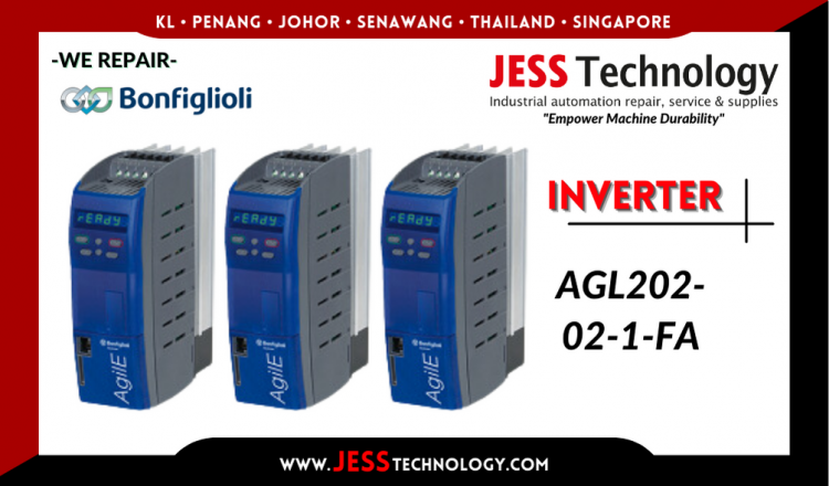 Repair BONFIGLIOLI INVERTER AGL202-02-1-FA Malaysia, Singapore, Indonesia, Thailand