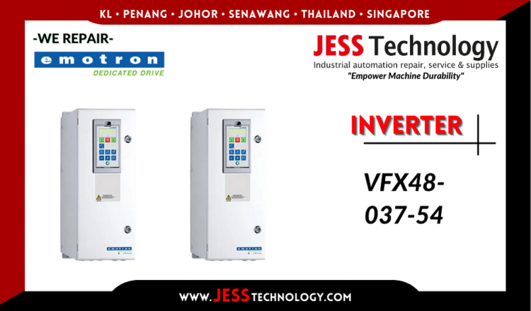 Repair EMOTRON INVERTER VFX48-037-54 Malaysia, Singapore, Indonesia, Thailand