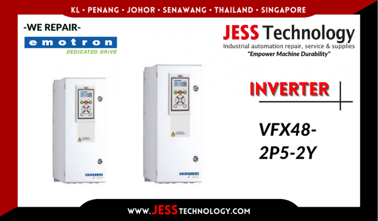 Repair EMOTRON INVERTER VFX48-2P5-2Y Malaysia, Singapore, Indonesia, Thailand