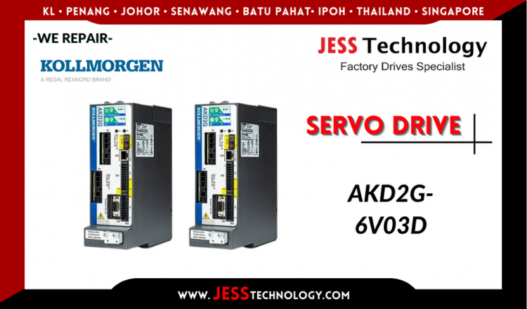 Repair KOLLMORGEN SERVO DRIVE AKD2G-6V03D Malaysia, Singapore, Indonesia, Thailand