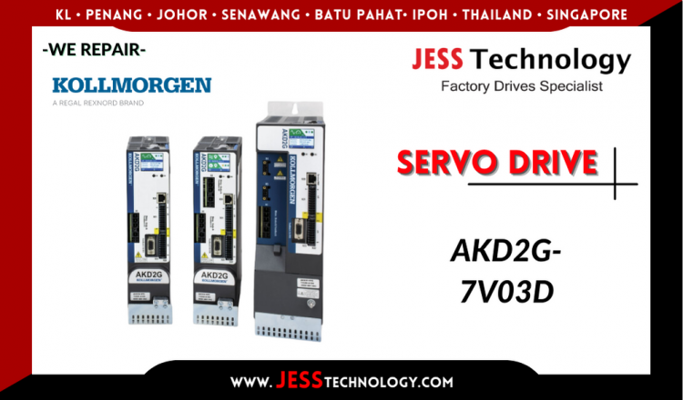 Repair KOLLMORGEN SERVO DRIVE AKD2G-7V03D Malaysia, Singapore, Indonesia, Thailand