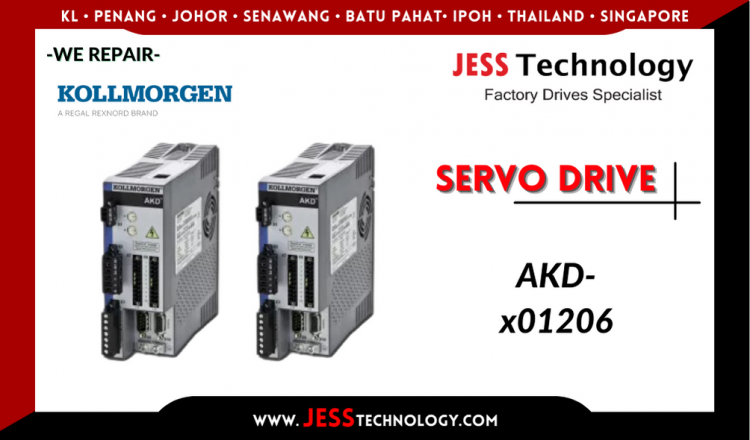 Repair KOLLMORGEN SERVO DRIVE AKD-x01206 Malaysia, Singapore, Indonesia, Thailand