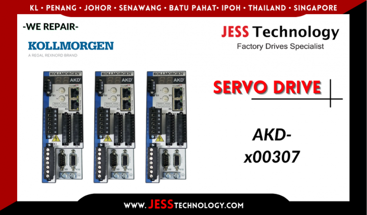 Repair KOLLMORGEN SERVO DRIVE AKD-x00307 Malaysia, Singapore, Indonesia, Thailand