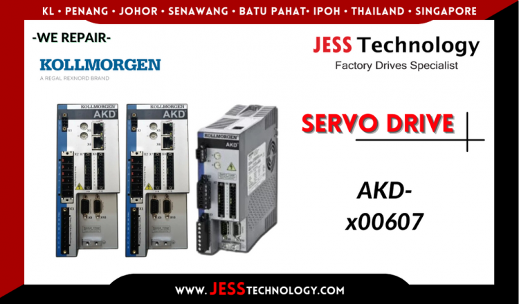 Repair KOLLMORGEN SERVO DRIVE AKD-x00607 Malaysia, Singapore, Indonesia, Thailand