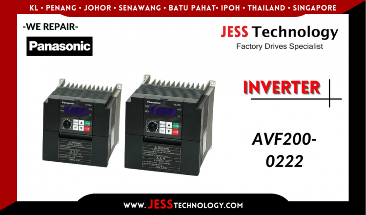 รับซ่อม PANASONIC INVERTER AVF200-0222  ชลบุรี, ศรีราชา, ระยอง