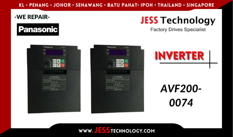 รับซ่อม PANASONIC INVERTER AVF200-0074 ชลบุรี, ศรีราชา, ระยอง