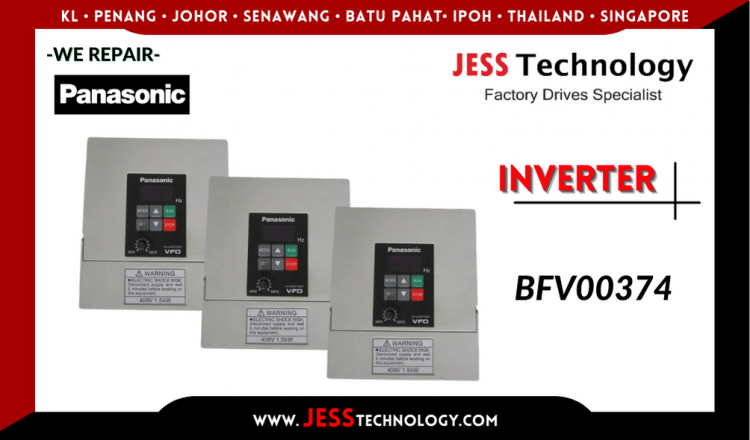 รับซ่อม   PANASONIC INVERTER BFV00374  ชลบุรี, ศรีราชา, ระยอง