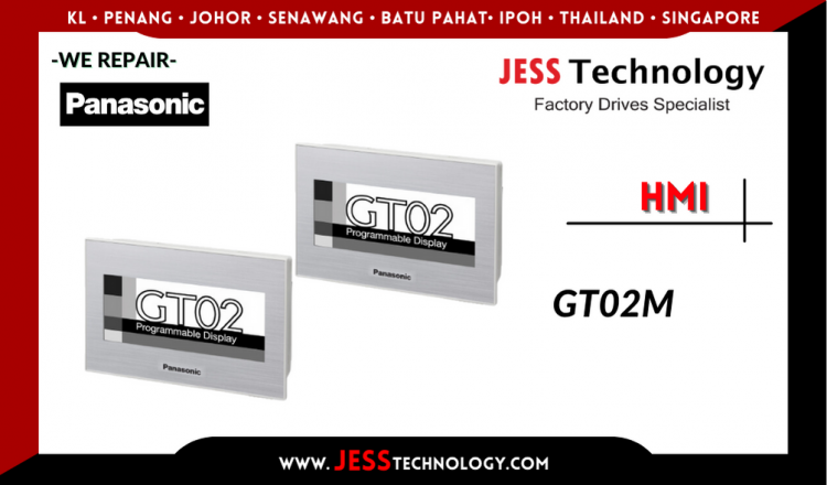 รับซ่อม  PANASONIC HMI GT02M   ชลบุรี, ศรีราชา, ระยอง