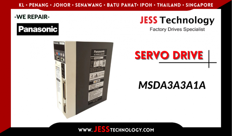 รับซ่อม  PANASONIC SERVO DRIVE MSDA3A3A1A  ชลบุรี, ศรีราชา, ระยอง