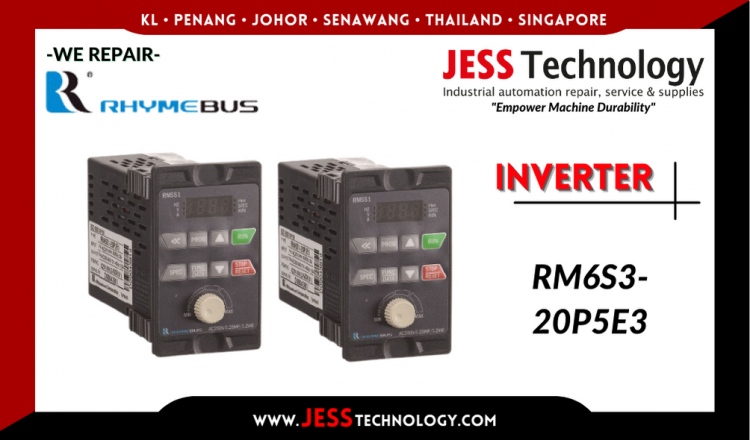 รับซ่อม  RHYMEBUS INVERTER RM6S3-20P5E3  ชลบุรี, ศรีราชา, ระยอง