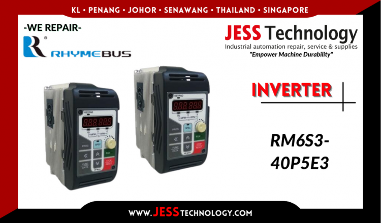 รับซ่อม  RHYMEBUS INVERTER RM6S3-40P5E3  ชลบุรี, ศรีราชา, ระยอง