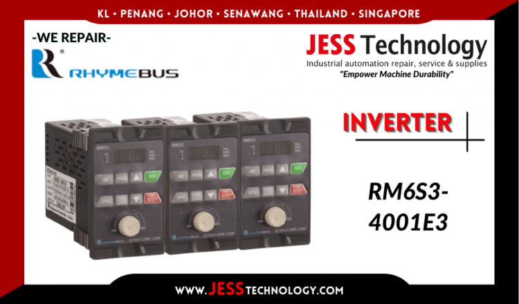 รับซ่อม  RHYMEBUS INVERTER RM6S3-4001E3  ชลบุรี, ศรีราชา, ระยอง