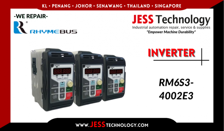 รับซ่อม  RHYMEBUS INVERTER RM6S3-4002E3  ชลบุรี, ศรีราชา, ระยอง