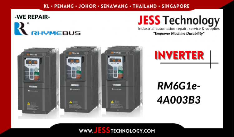 รับซ่อม   RHYMEBUS INVERTER RM6G1e-4A003B3  ชลบุรี, ศรีราชา, ระยอง