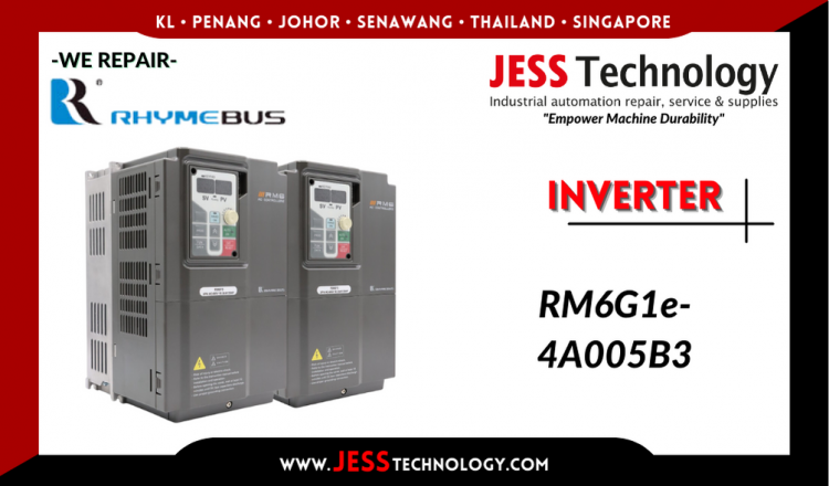 รับซ่อม  RHYMEBUS INVERTER RM6G1e-4A005B3  ชลบุรี, ศรีราชา, ระยอง