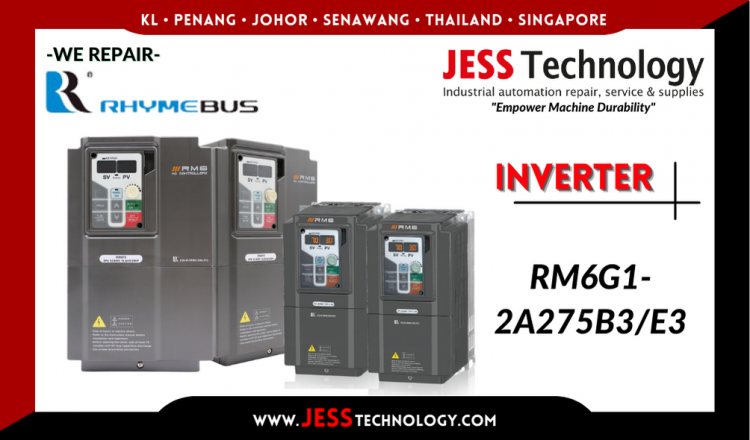 รับซ่อม  RHYMEBUS INVERTER RM6G1-2A275B3/E3  ชลบุรี, ศรีราชา, ระยอง