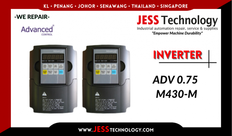 รับซ่อม  ADVANCED CONTROL INVERTER ADV 0.75 M430-M  ชลบุรี, ศรีราชา, ระยอง