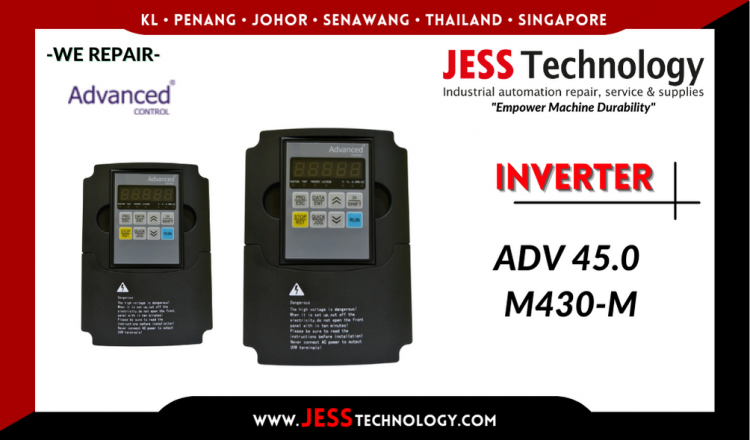 รับซ่อม  ADVANCED CONTROL INVERTER ADV 45.0 M430-M  ชลบุรี, ศรีราชา, ระยอง