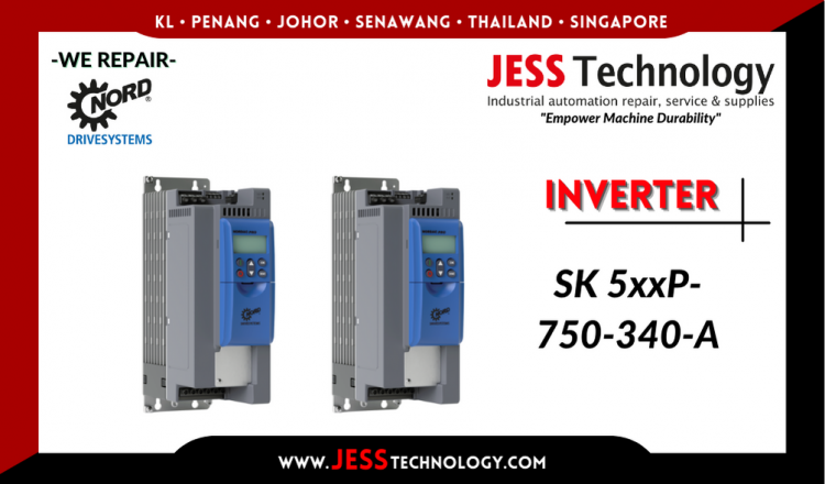 ัรับซ่อม  NORD DRIVESYSTEMS INVERTER SK 5xxP-750-340-A  ชลบุรี, ศรีราชา, ระยอง